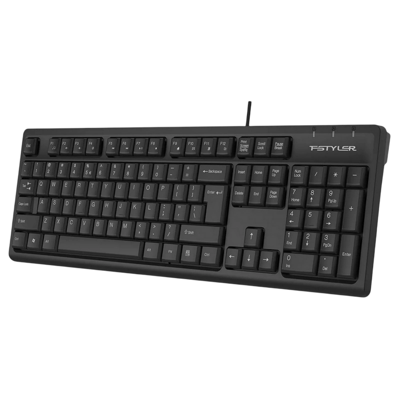 Tastatură A4Tech FK12 Membrană Negru
Cu fir | Engleza,Rusă,Română