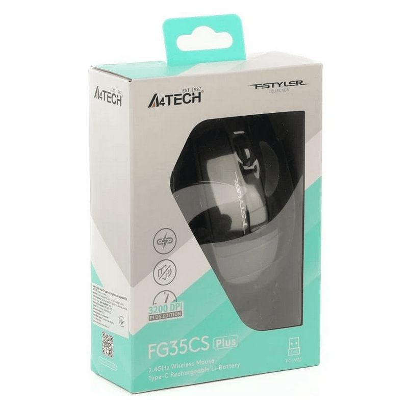 Mouse A4Tech FG35CS Plus Gri
Optical | 3200 dpi | Fără fir
