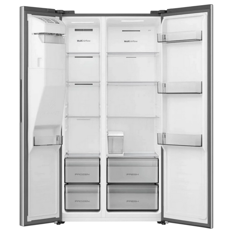 Frigider Hisense RS5P528STIE Oțel inoxidabil
Side-by-Side | 178.6 cm | 528 l
