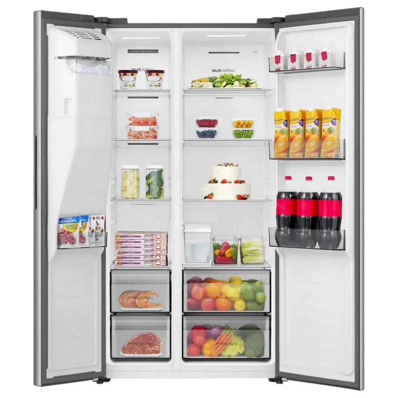 Frigider Hisense RS5P528STIE Oțel inoxidabil
Side-by-Side | 178.6 cm | 528 l
