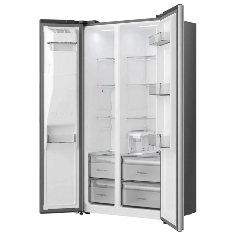 Frigider Hisense RS5P528STIE Oțel inoxidabil
Side-by-Side | 178.6 cm | 528 l