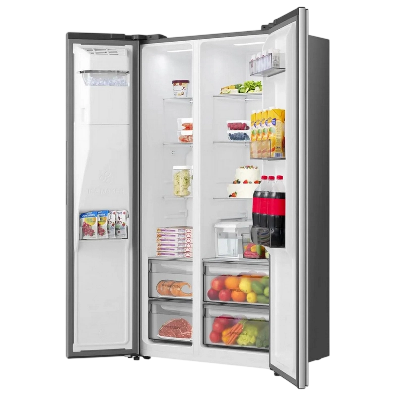 Frigider Hisense RS5P528STIE Oțel inoxidabil
Side-by-Side | 178.6 cm | 528 l