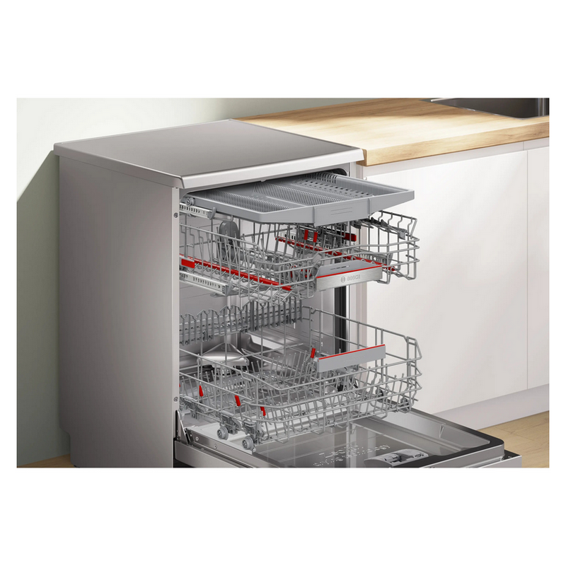 Mașină de spălat vase Bosch SMS6ZCI16E Argintiu
Independentă | Dimensiune completă | 14 seturi | 9 l | B