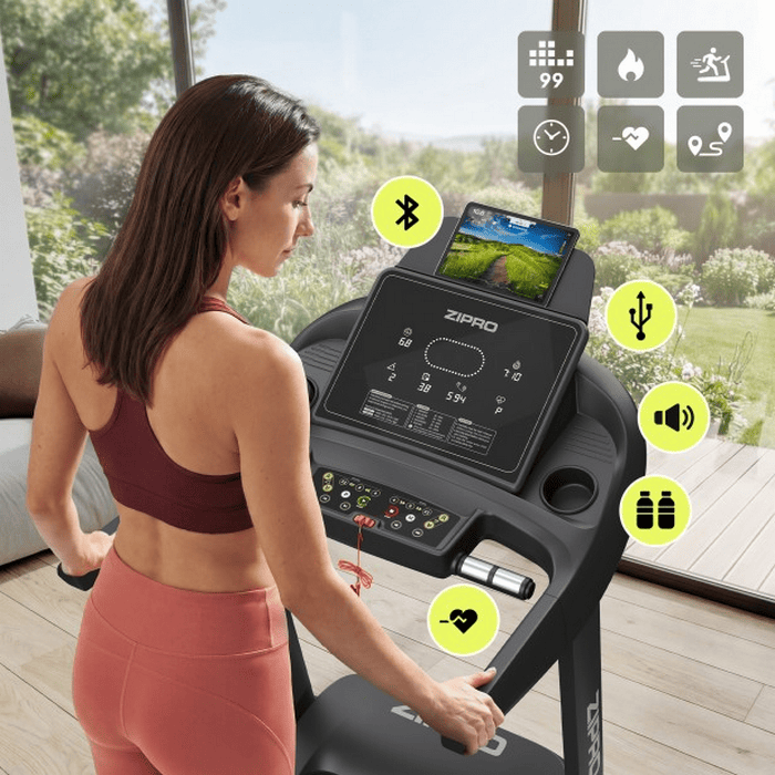 Bandă de alergat Zipro Pacemaker iConsole+ Negru
22 km/h | 150 kg