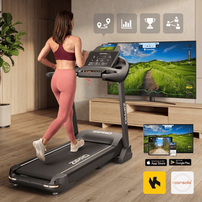Bandă de alergat Zipro Pacemaker iConsole+ Negru
22 km/h | 150 kg
