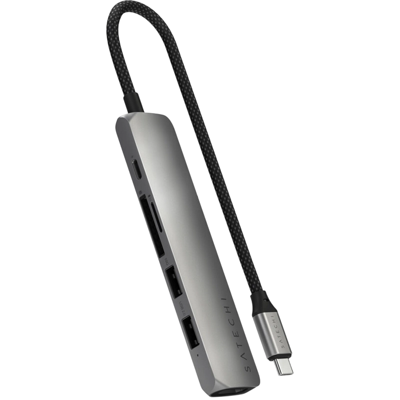 Stație Docking Satechi Slim USB-C Gri
10 Gbps | USB Type-C