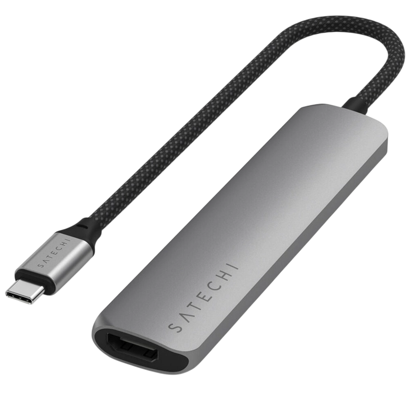 Stație Docking Satechi Slim USB-C Gri
10 Gbps | USB Type-C