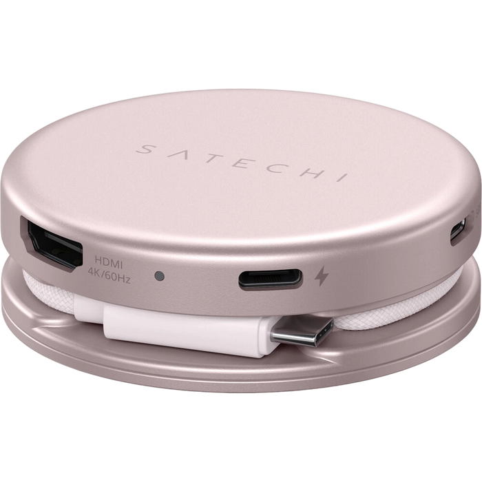 Многопортовый адаптер Satechi OntheGo Розовый