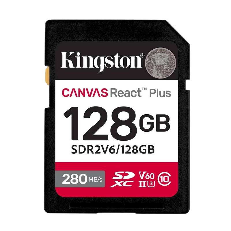 Карта памяти Kingston Canvas React Plus 128 ГБ