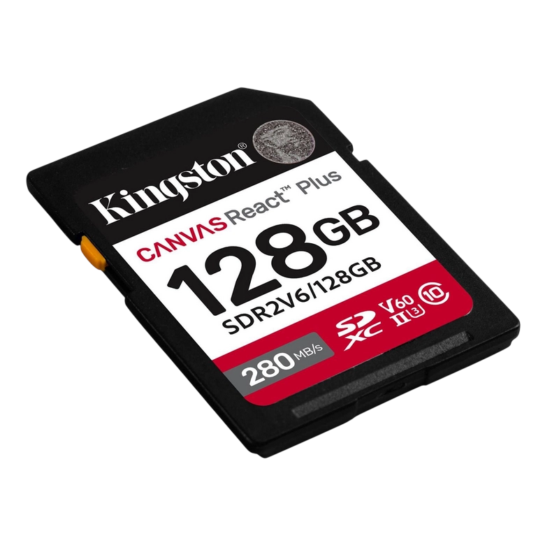 Карта памяти Kingston Canvas React Plus 128 ГБ