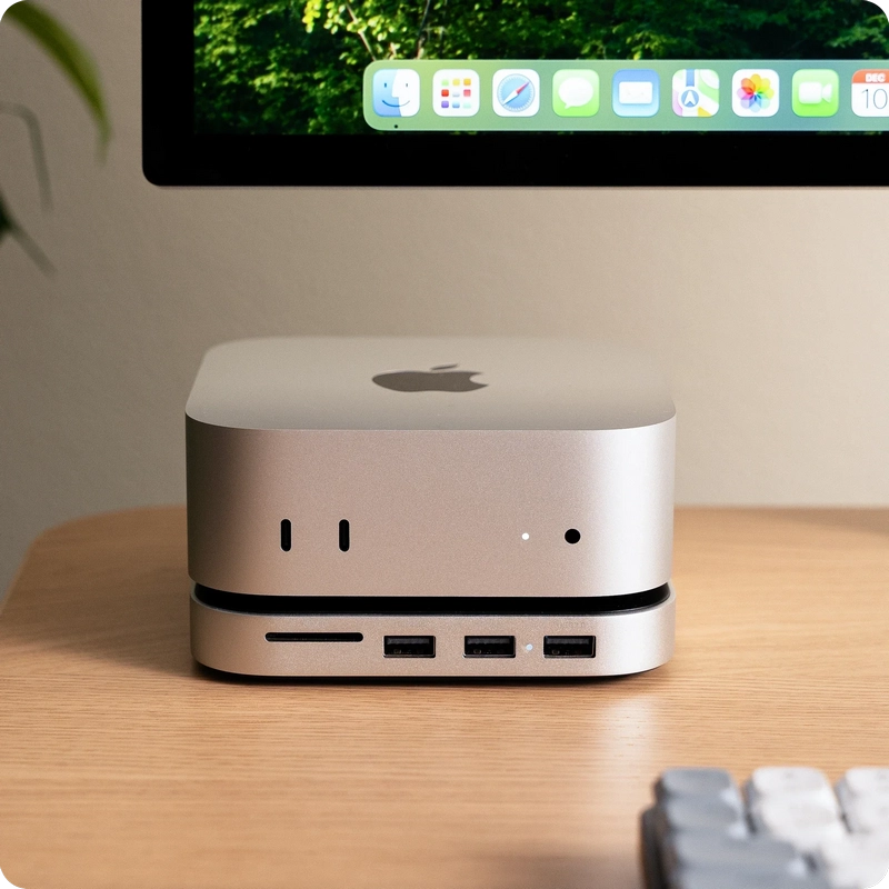 Adaptor Hub Satechi Mac Mini M4 Stand & Hub Argintiu
USB Type-C