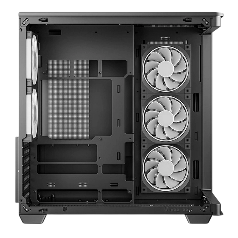 Carcasă PC Deepcool CG590U 5F Midi-Tower Negru
Fără PSU | Oțel, plastic ABS, Sticlă călită | ARGB