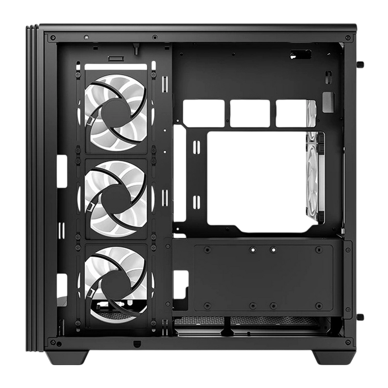 Carcasă PC Deepcool CG590U 5F Midi-Tower Negru
Fără PSU | Oțel, plastic ABS, Sticlă călită | ARGB