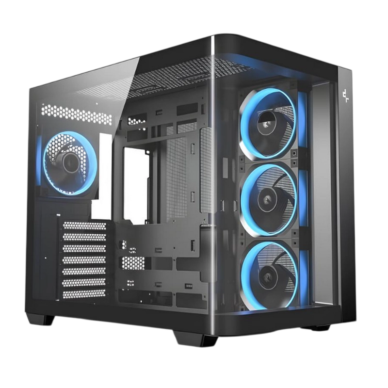 Carcasă PC Deepcool CG530U 4F Midi-Tower Negru
Fără PSU | Plastic,Oțel,Sticlă călită | ARGB