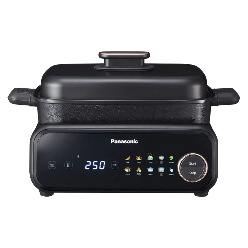 Aparat de gătit multifuncțional Panasonic NF-GM600KXE Negru
1524 W | 2.5 l | Antiaderent