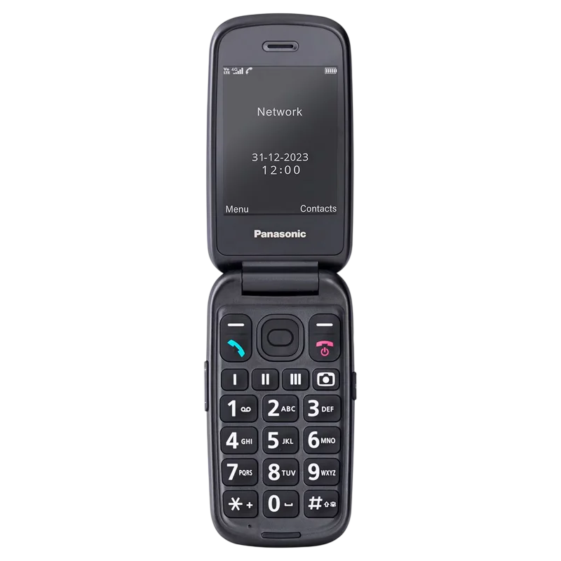 Мобильный телефон Флип Panasonic KX-TU550 Чёрный
