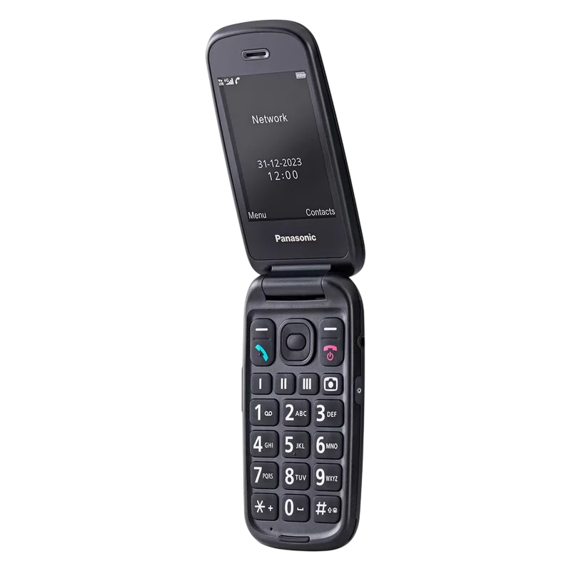 Мобильный телефон Флип Panasonic KX-TU550 Чёрный