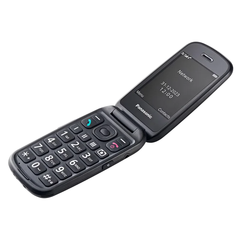 Мобильный телефон Флип Panasonic KX-TU550 Чёрный