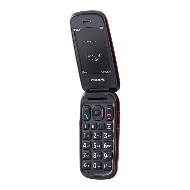 Мобильный телефон Флип Panasonic KX-TU550 Красный