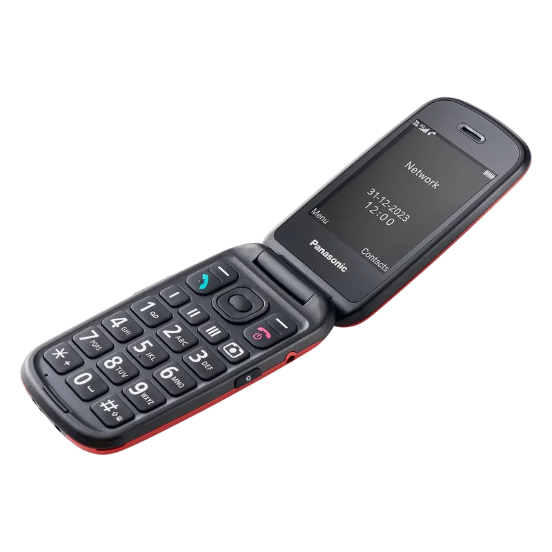 Мобильный телефон Флип Panasonic KX-TU550 Красный
