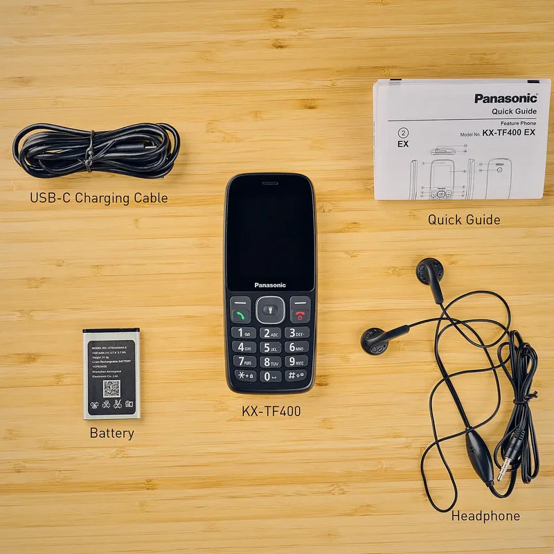 Мобильный телефон Кнопочный Panasonic KX-TF400 Чёрный