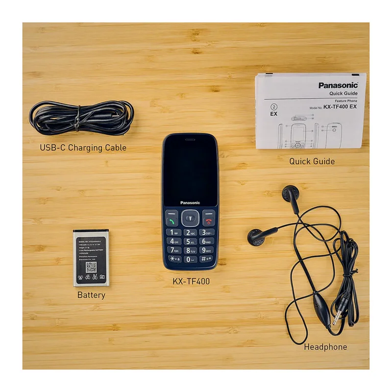 Мобильный телефон Кнопочный Panasonic KX-TF400 Синий