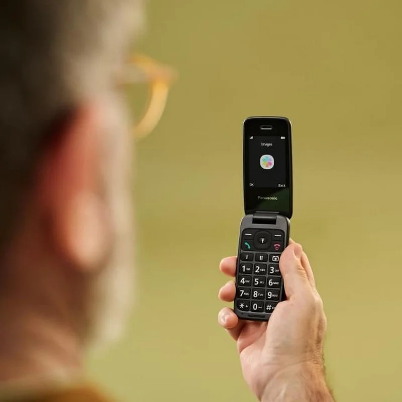 Мобильный телефон Кнопочный Panasonic KX-TU410 Чёрный