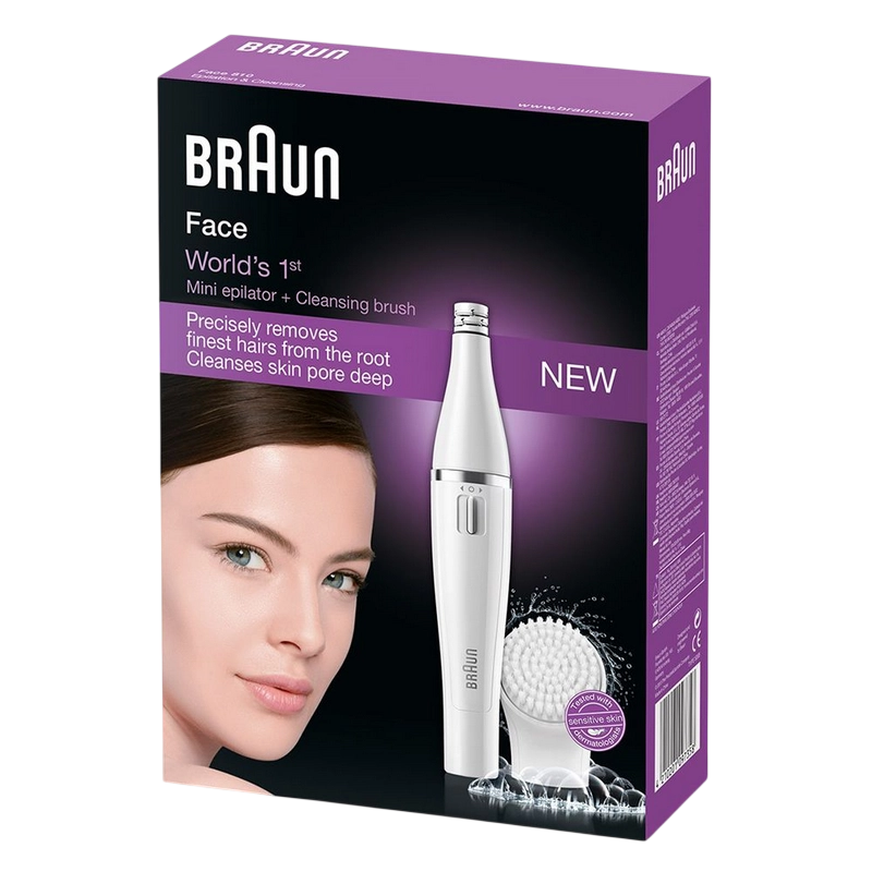 Epilator Braun SE810 Face Alb
Uscat,Umed | Baterii