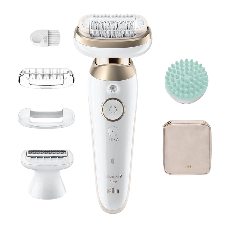 Epilator Braun SES9071 Alb
Uscat,Umed | Baterie | Pensete