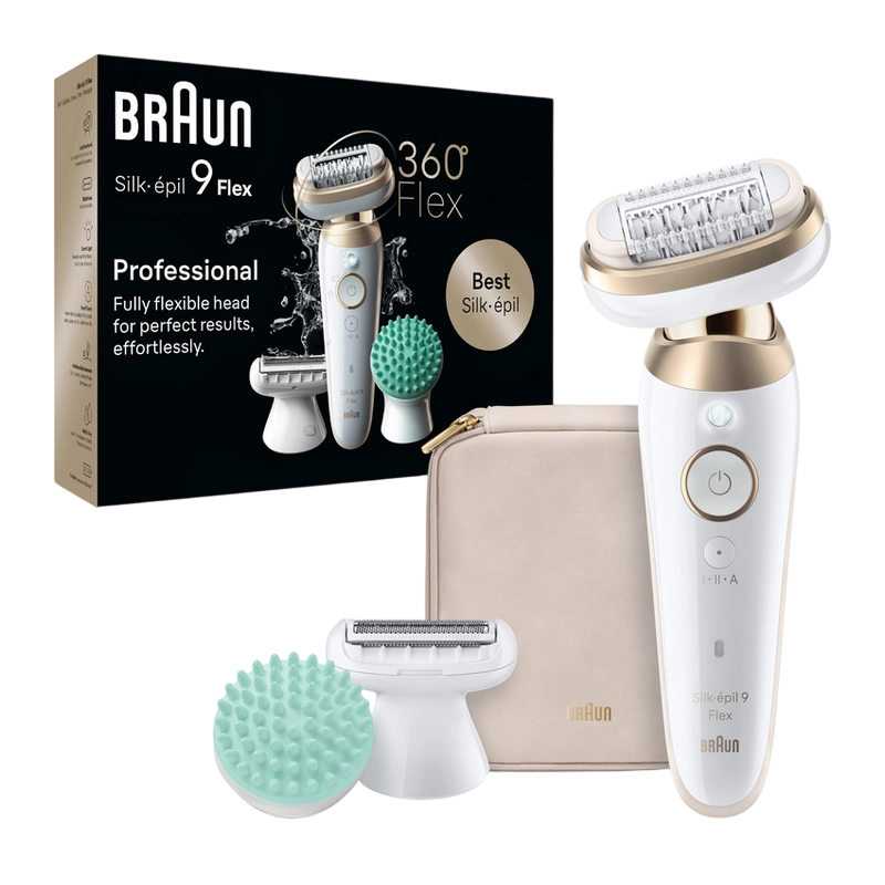 Epilator Braun SES9071 Alb
Uscat,Umed | Baterie | Pensete
