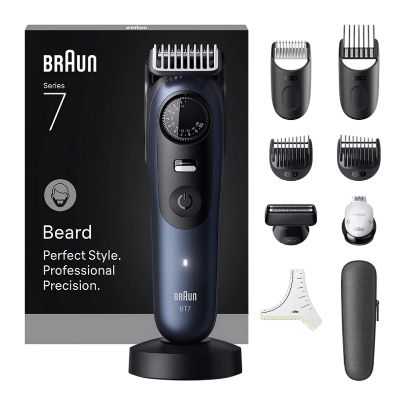 Trimmer pentru bărbați Braun BT7540 Albastru
Baterie | 120 min | 0.5 mm | 20 mm