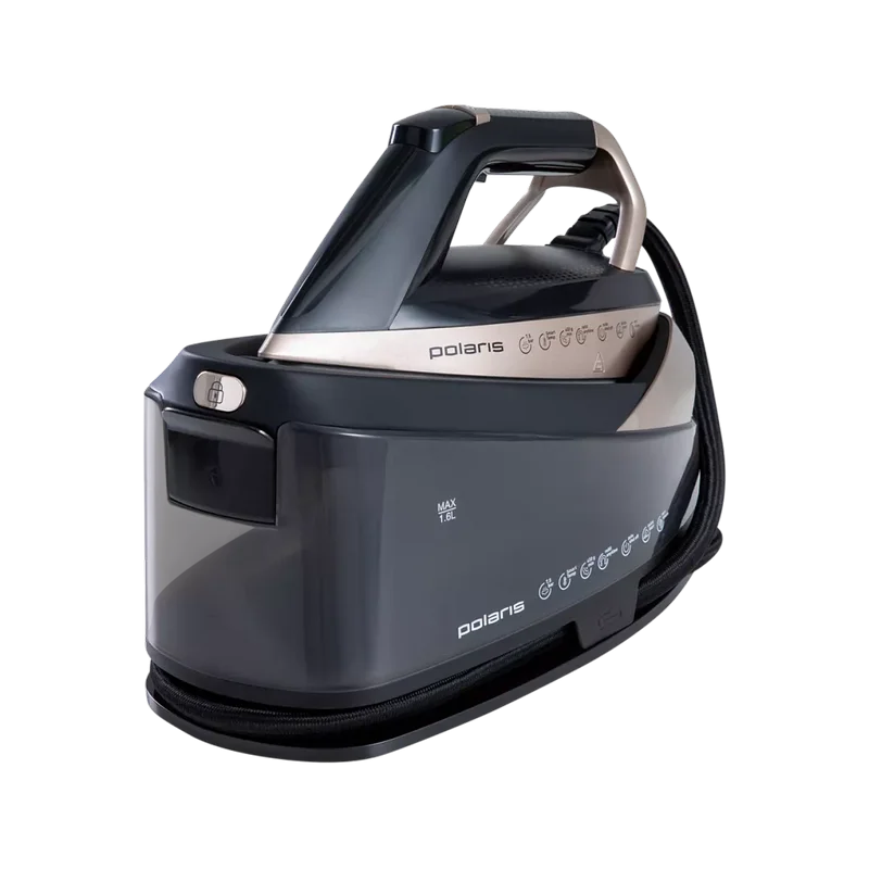 Fier de călcat cu generator de abur Polaris PSS7590K Negru | Auriu
1600 W | 130 g/min | Ceramică