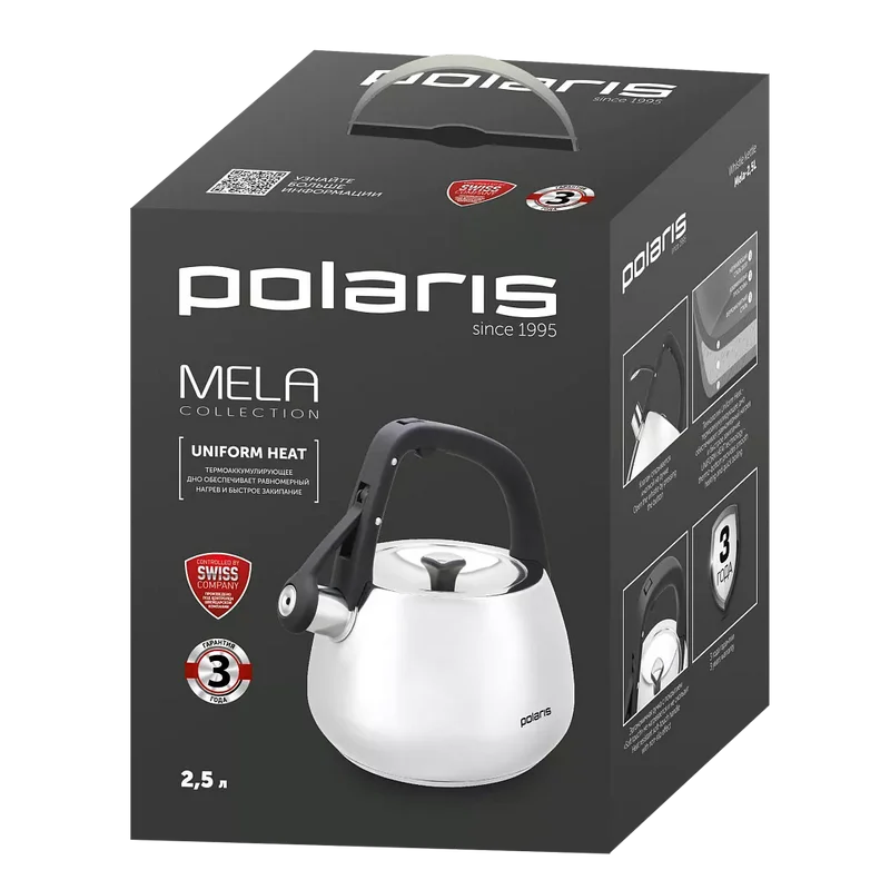 Чайник Polaris Mela Нержавеющая сталь