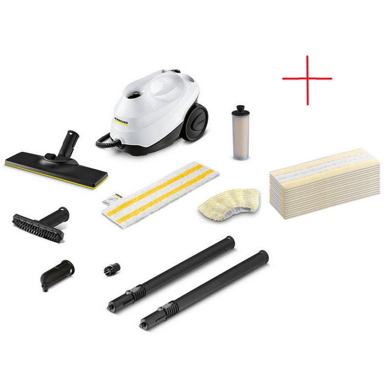 Пароочиститель Karcher SC 3 EasyFix + EasyFix Laveta Белый