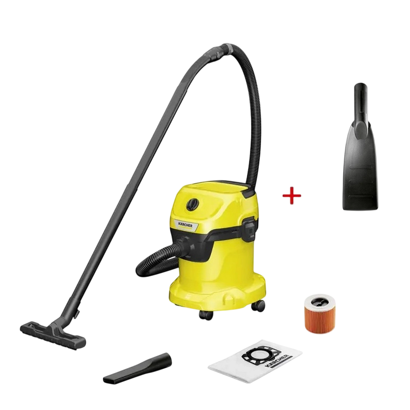 Пылесос Karcher WD 3 V-15/6/20 + Duza auto WD Жёлтый