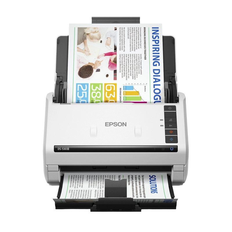 Купить  Сканеры - ADF, Дуплекс Epson WorkForce DS-530III A4 Бел..