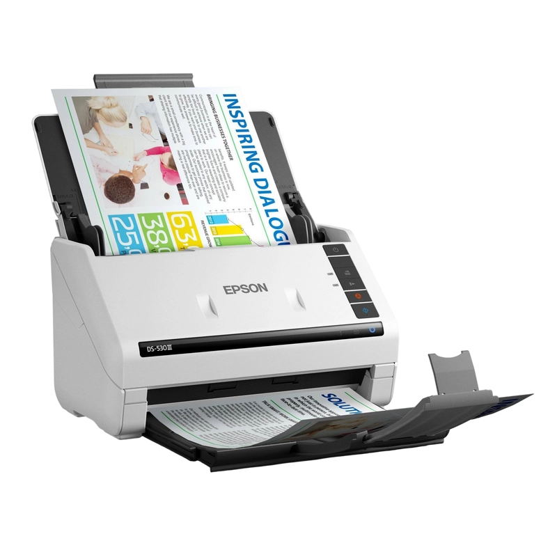 ADF, Дуплекс Epson WorkForce DS-530III A4 Белый