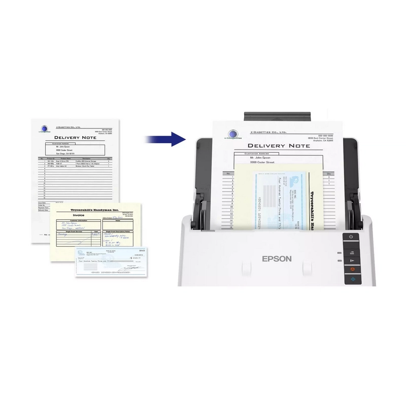 ADF, Дуплекс Epson WorkForce DS-530III A4 Белый