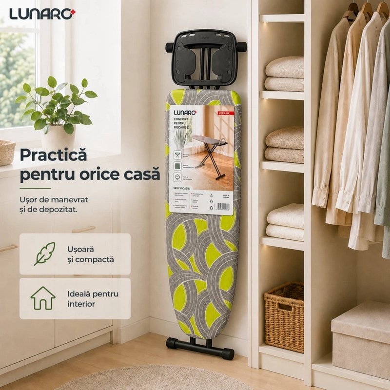 Masă De Călcat Lunaro VERA-BK Negru
Metal