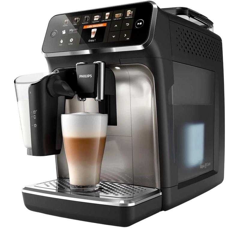 Aparat de cafea Philips EP5447/90 Negru
Cafea boabe | 1500 W | 15 bar | 1.8 l