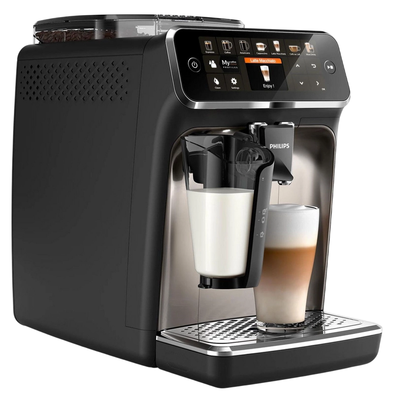 Aparat de cafea Philips EP5447/90 Negru
Cafea boabe | 1500 W | 15 bar | 1.8 l