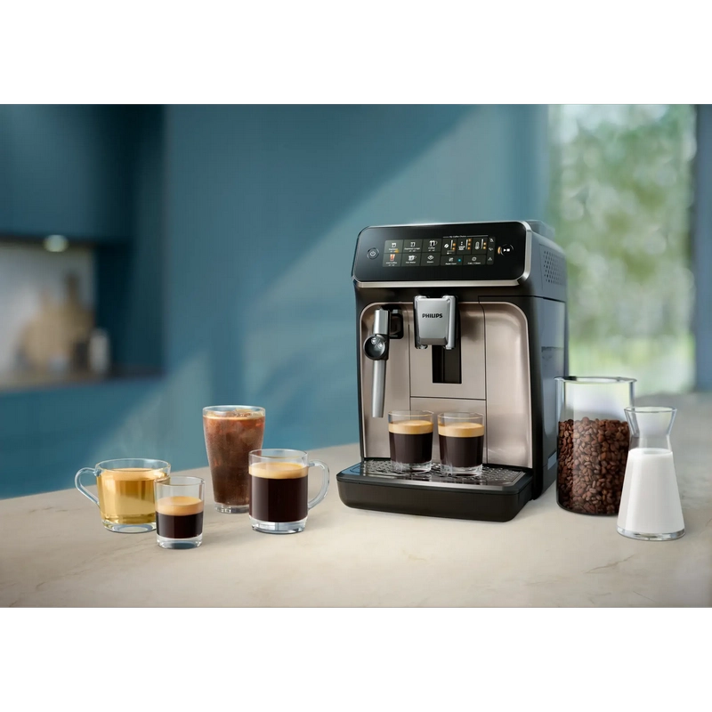 Aparat de cafea Philips EP3329/70 Argintiu
Cafea boabe | 1500 W | 15 bar | 1.8 l