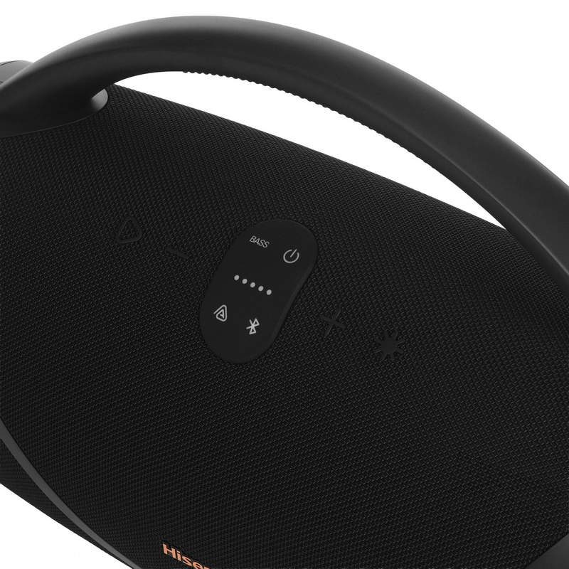Boxă portabilă Hisense VoyageBoom Negru
272 W | 2.1 CH | IP67 | 24 ore