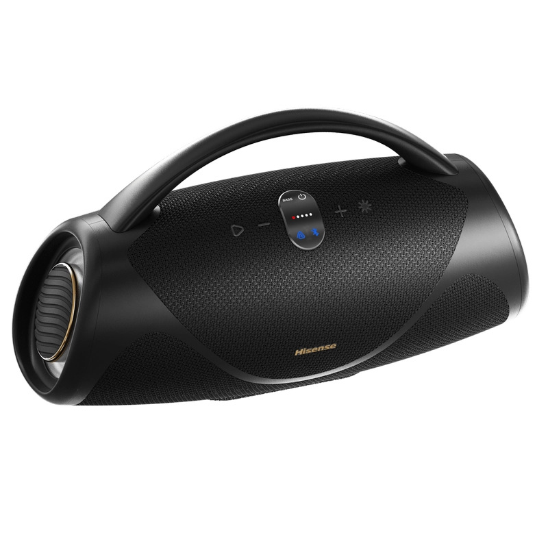 Boxă portabilă Hisense VoyageBoom Negru
272 W | 2.1 CH | IP67 | 24 ore