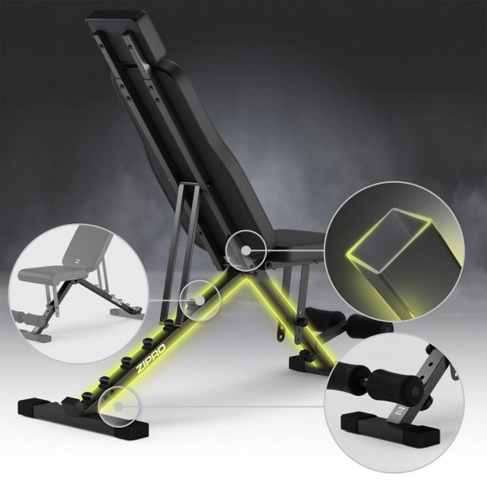 Bancă fitness Zipro Grind Negru
110 kg