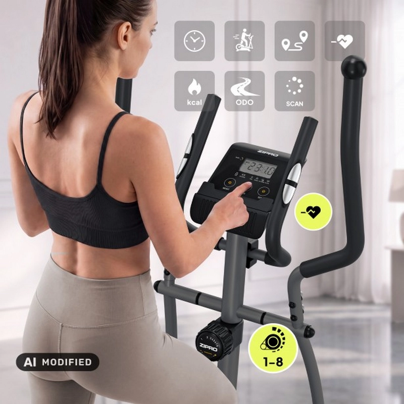 Bicicletă eliptică Zipro Shox RS Negru
120 kg