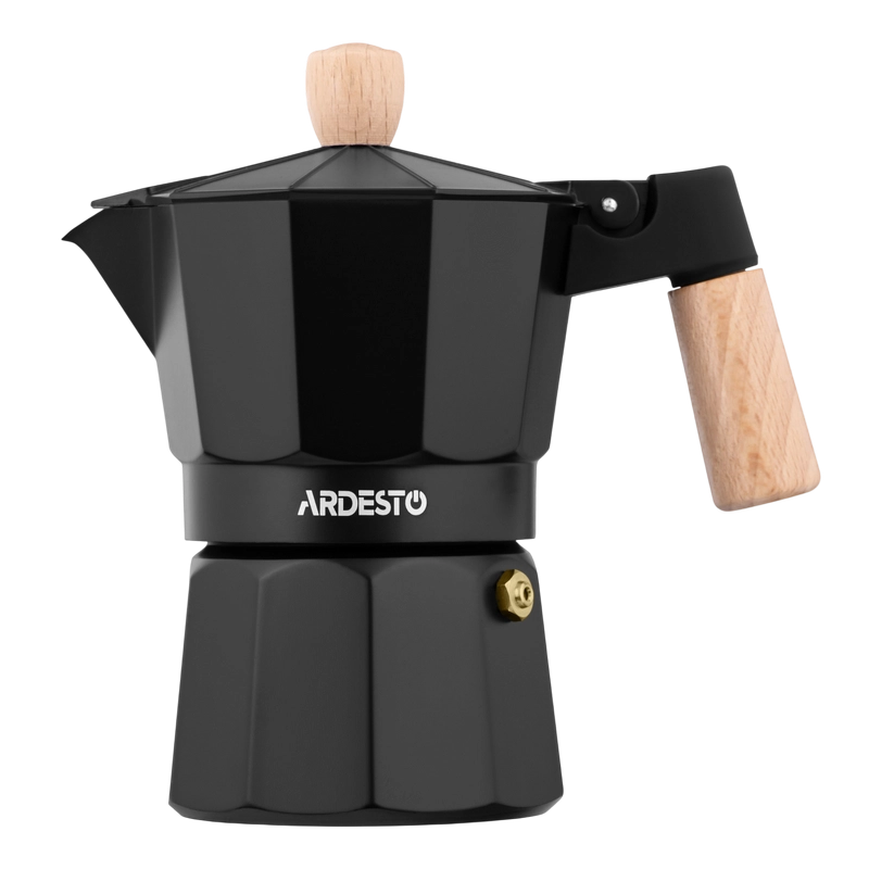 Cumpara  Aparate de cafea Geyser - Cafetieră gheizer Ardesto AR8103W Midori Negr..