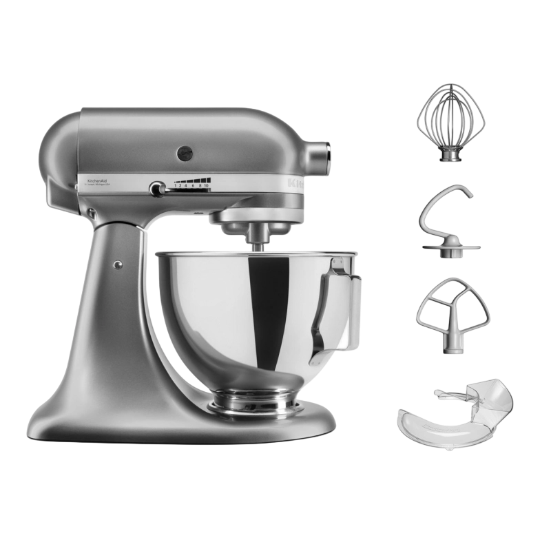 Mixer staționar KitchenAid 5KSM95PSECU Gri
250 W | Metal | 10.5 kg