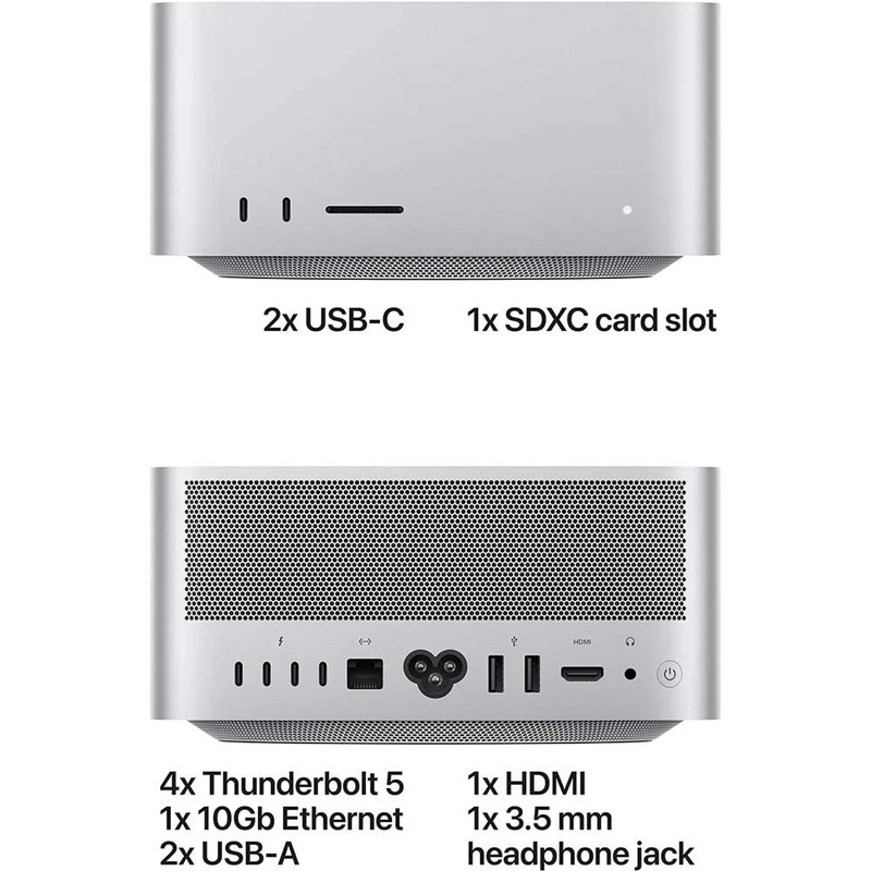 Sistem Desktop PC Apple Mac Studio 2026 M5 Max (18CPU/32GPU) 36 GB Argintiu
M5 Max 32-core GPU | 512 GB