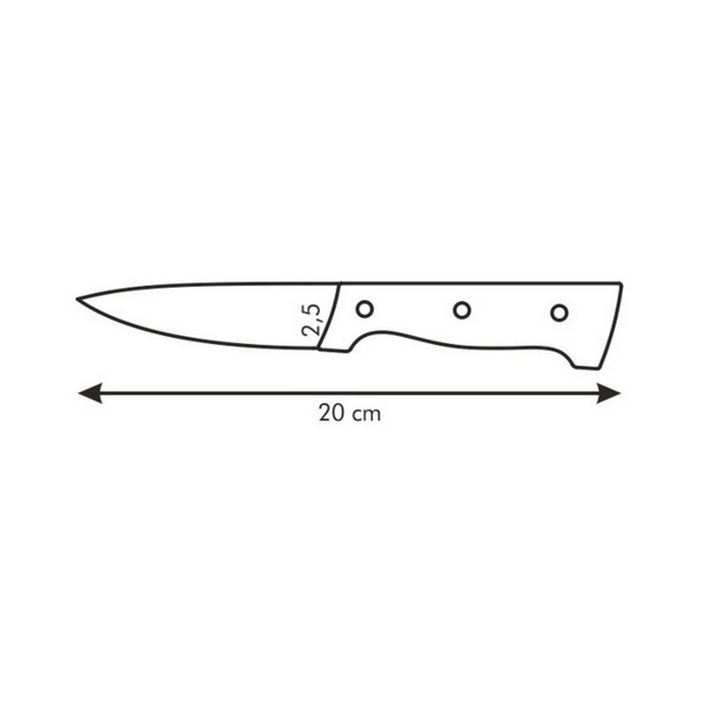 Cuțit Universal Tescoma 880503 Home Profi Negru
Oțel inoxidabil | Plastic